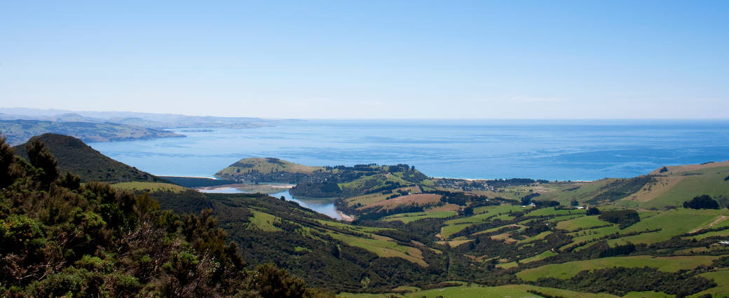 A view of West harbour, Dunedin, Otago, New Zealand