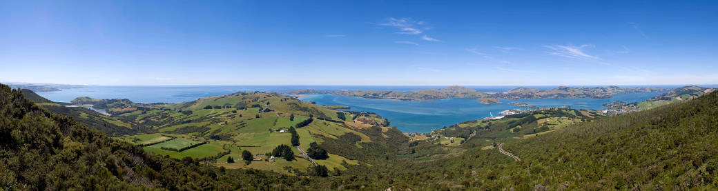 A view of West harbour, Dunedin, Otago, New Zealand