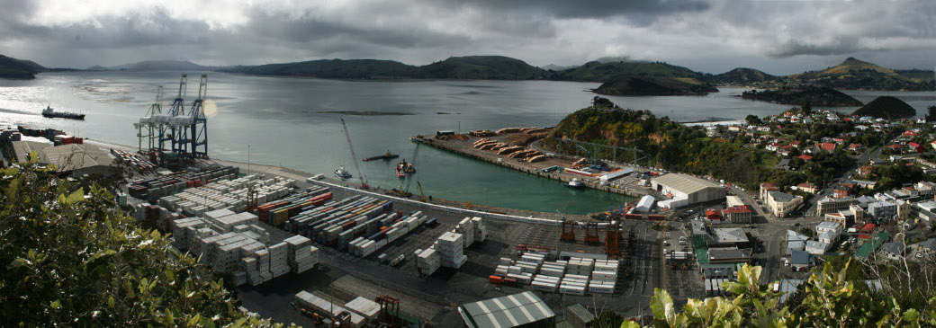 A view of West harbour, Dunedin, Otago, New Zealand